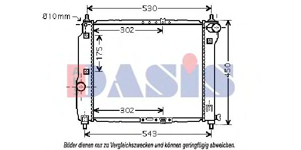 Imagine Radiator, racire motor AKS DASIS 510068N