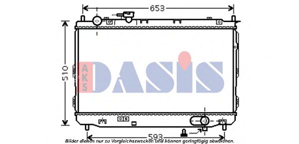 Imagine Radiator, racire motor AKS DASIS 510082N