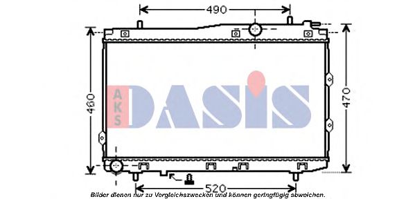 Imagine Radiator, racire motor AKS DASIS 510083N