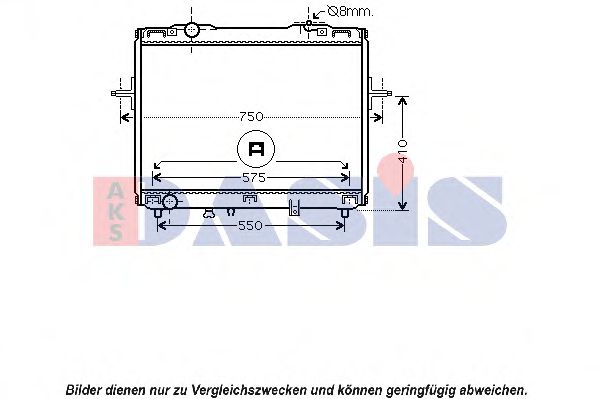 Imagine Radiator, racire motor AKS DASIS 510088N