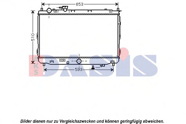 Imagine Radiator, racire motor AKS DASIS 510092N