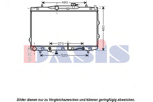 Imagine Radiator, racire motor AKS DASIS 510095N