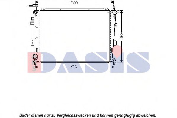 Imagine Radiator, racire motor AKS DASIS 510096N