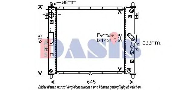 Imagine Radiator, racire motor AKS DASIS 510102N