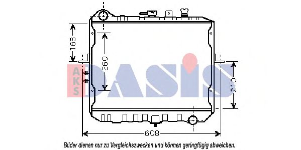 Imagine Radiator, racire motor AKS DASIS 510105N