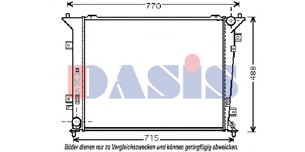 Imagine Radiator, racire motor AKS DASIS 510108N