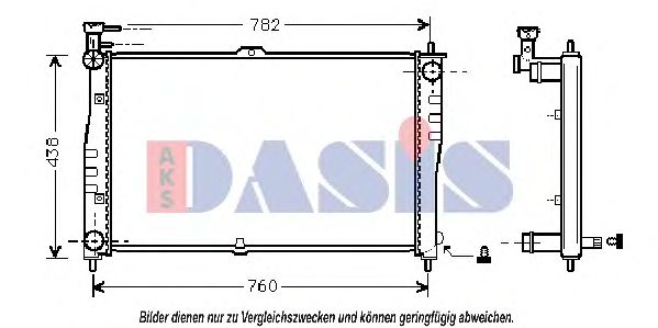 Imagine Radiator, racire motor AKS DASIS 510110N