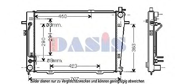 Imagine Radiator, racire motor AKS DASIS 510113N