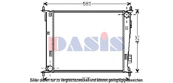 Imagine Radiator, racire motor AKS DASIS 510115N