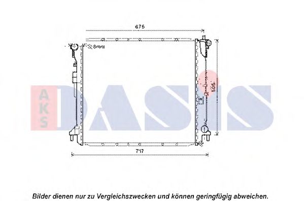 Imagine Radiator, racire motor AKS DASIS 510119N