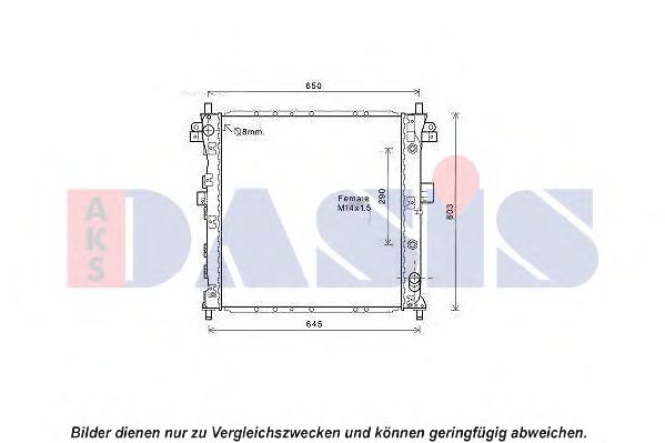 Imagine Radiator, racire motor AKS DASIS 510122N