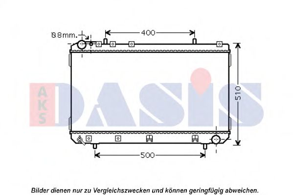 Imagine Radiator, racire motor AKS DASIS 510126N