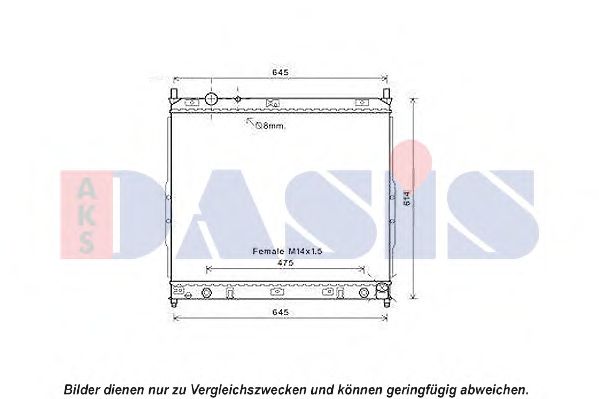 Imagine Radiator, racire motor AKS DASIS 510132N