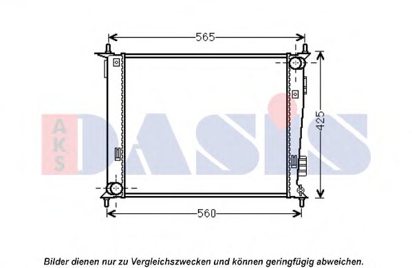 Imagine Radiator, racire motor AKS DASIS 510137N