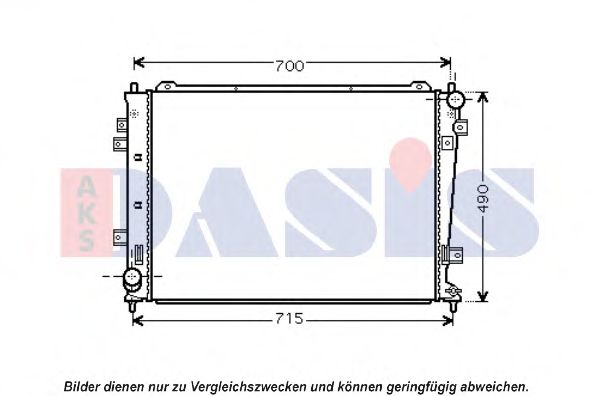 Imagine Radiator, racire motor AKS DASIS 510141N