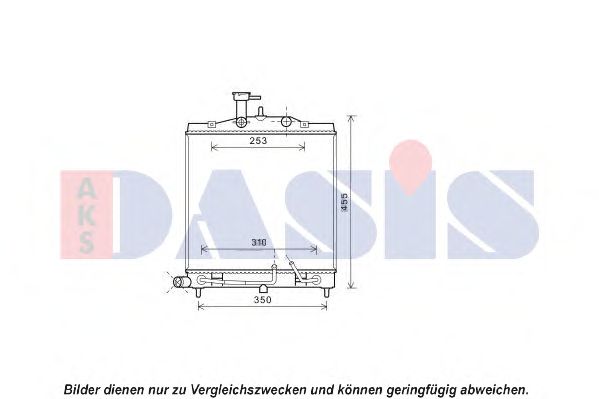 Imagine Radiator, racire motor AKS DASIS 510142N