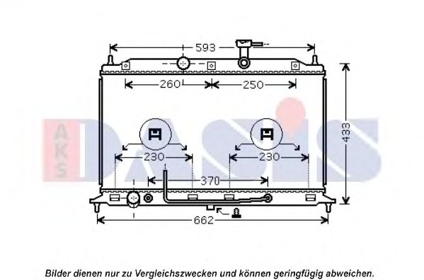 Imagine Radiator, racire motor AKS DASIS 510143N