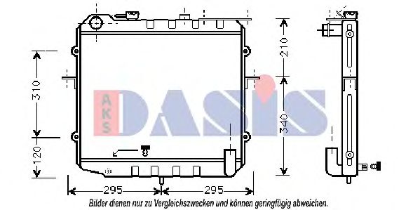 Imagine Radiator, racire motor AKS DASIS 510150N