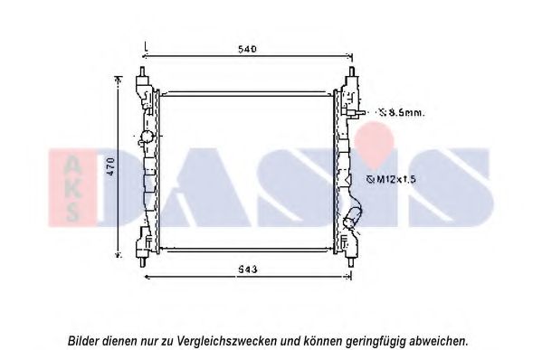 Imagine Radiator, racire motor AKS DASIS 510156N