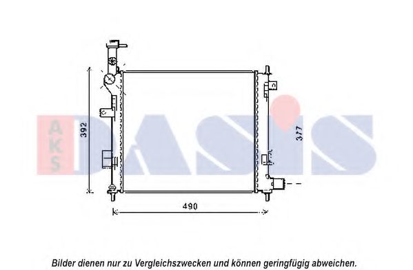 Imagine Radiator, racire motor AKS DASIS 510165N