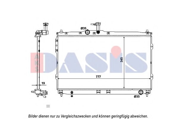 Imagine Radiator, racire motor AKS DASIS 510167N