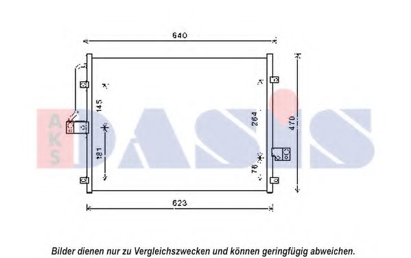 Condensator, climatizare AKS DASIS 512073N