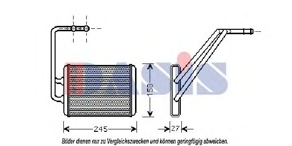 Imagine Schimbator caldura, incalzire habitaclu AKS DASIS 516005N