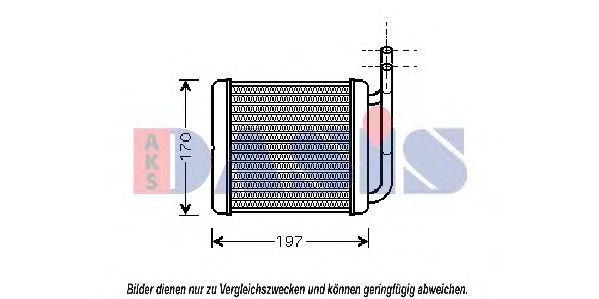 Imagine Schimbator caldura, incalzire habitaclu AKS DASIS 516007N