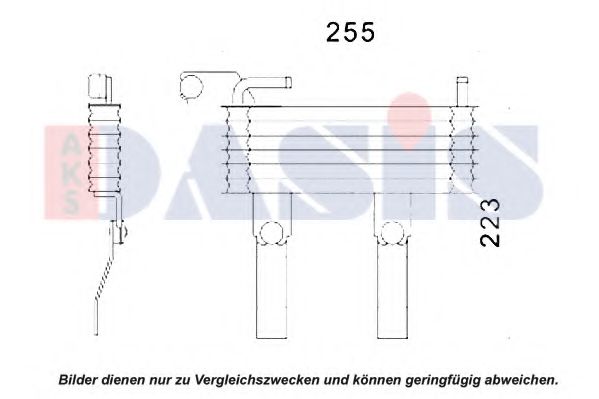 Imagine Radiator ulei, ulei motor AKS DASIS 516018N