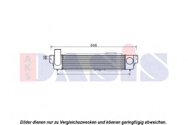 Imagine Intercooler, compresor AKS DASIS 517006N