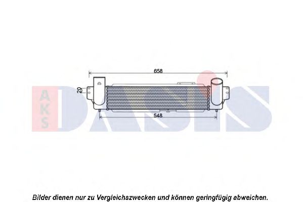 Imagine Intercooler, compresor AKS DASIS 517007N