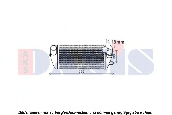 Imagine Intercooler, compresor AKS DASIS 517008N