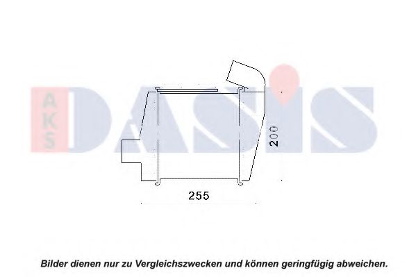 Imagine Intercooler, compresor AKS DASIS 517014N