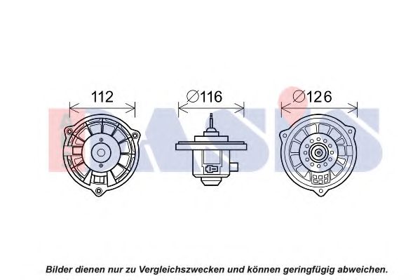 Imagine Electromotor, ventilatie interioara AKS DASIS 518094N