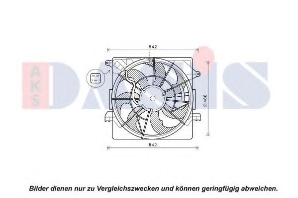 Imagine Ventilator, radiator AKS DASIS 518110N