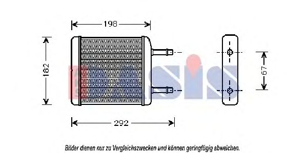 Imagine Schimbator caldura, incalzire habitaclu AKS DASIS 519002N