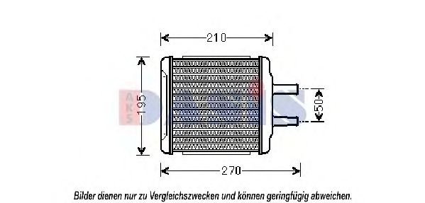 Imagine Schimbator caldura, incalzire habitaclu AKS DASIS 519011N