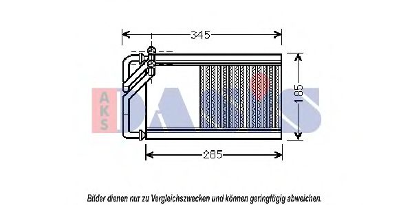 Imagine Schimbator caldura, incalzire habitaclu AKS DASIS 519014N