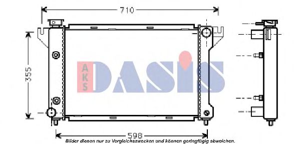 Imagine Radiator, racire motor AKS DASIS 520031N