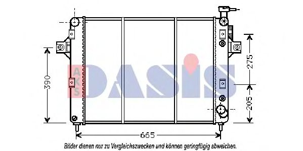 Imagine Radiator, racire motor AKS DASIS 520036N