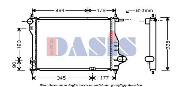 Imagine Radiator, racire motor AKS DASIS 520098N