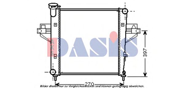 Imagine Radiator, racire motor AKS DASIS 520101N