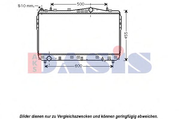 Imagine Radiator, racire motor AKS DASIS 520103N