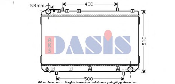 Imagine Radiator, racire motor AKS DASIS 520105N