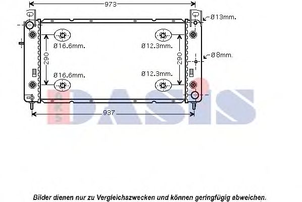 Imagine Radiator, racire motor AKS DASIS 520107N