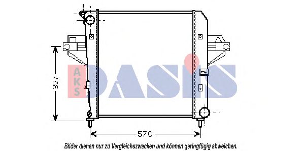 Imagine Radiator, racire motor AKS DASIS 520116N