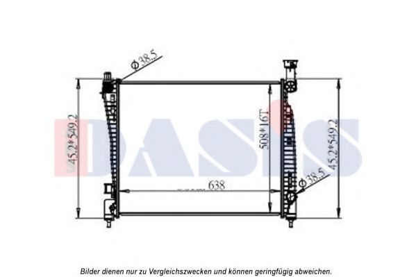 Imagine Radiator, racire motor AKS DASIS 520126N