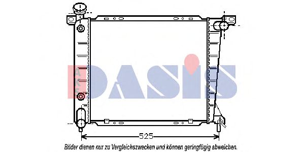 Imagine Radiator, racire motor AKS DASIS 520700N