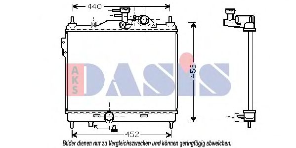 Imagine Radiator, racire motor AKS DASIS 560002N