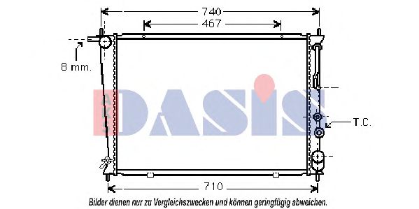 Imagine Radiator, racire motor AKS DASIS 560003N